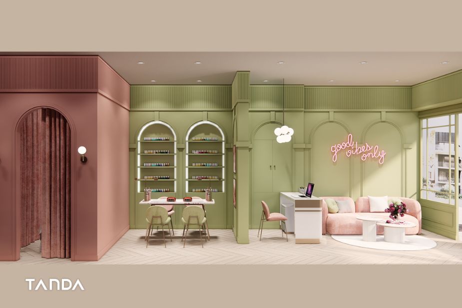 ตัวอย่างไอเดียแต่งร้านทำเล็บสวยโดนใจ  มีเอกลักษณ์ 