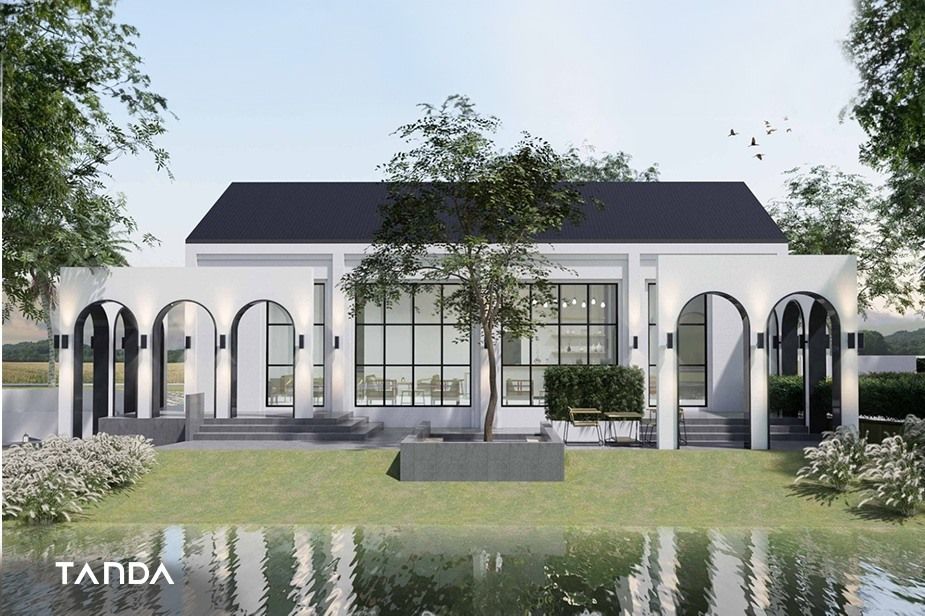 ไอเดียคาเฟ่ในสวนแบบมินิมอล