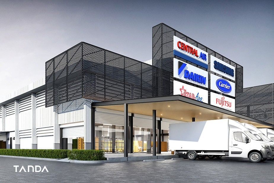 ตัวอย่างการออกแบบคลังสินค้า เน้นฟังก์ชัน ใช้งานได้จริง