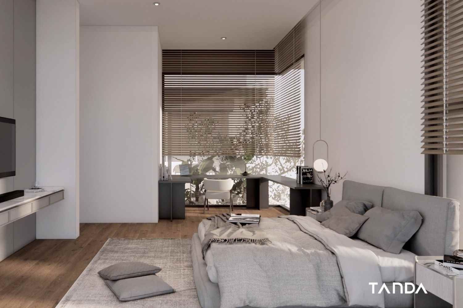 แบบบ้านสไตล์โมเดิร์น 2 ห้องนอน